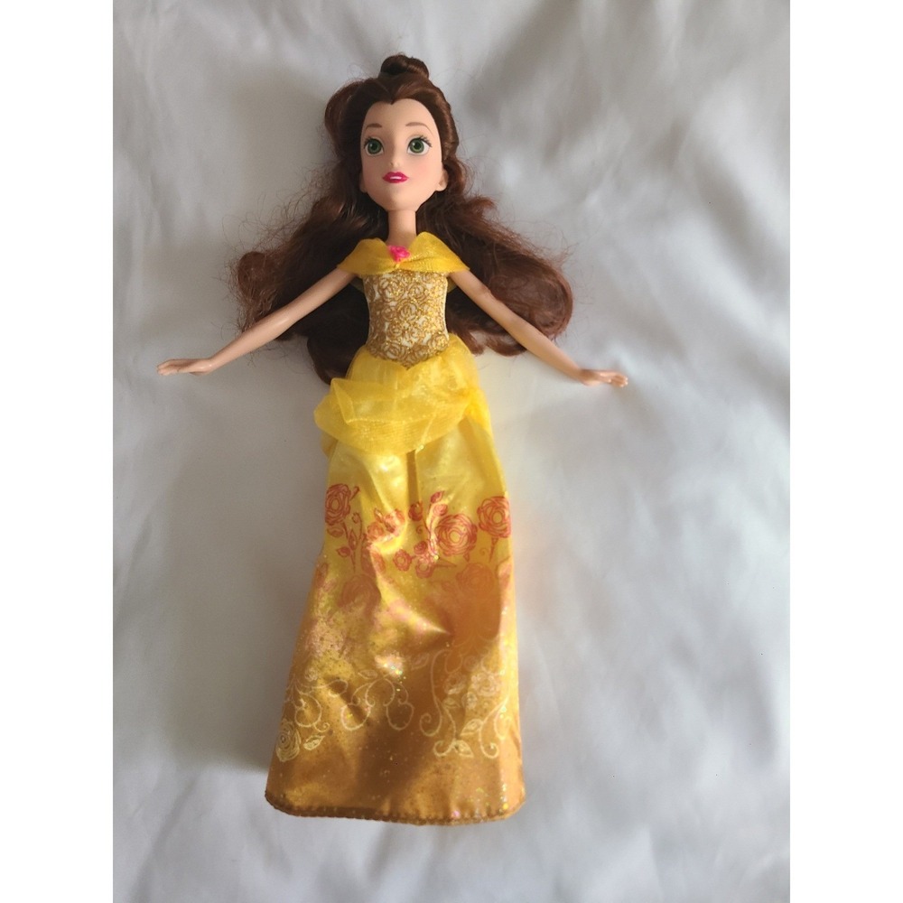 Disney Princess Belle Doll Hasbro B5287 Royal Shimmer Yellow Gown 11 inch 2015